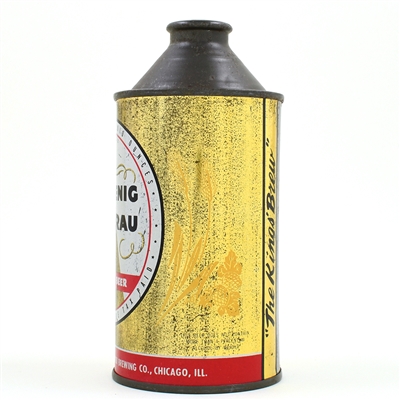 Koenig Brau Beer Cone Top DNCMT 4 PERCENT VAR 1 172-1