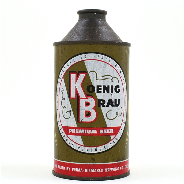 Koenig Brau Beer Cone Top DNCMT 4 PERCENT VAR 2 172-1