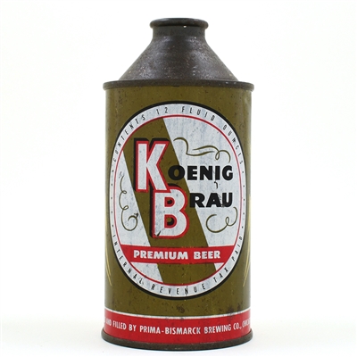 Koenig Brau Beer Cone Top DNCMT 4 PERCENT VAR 2 172-1