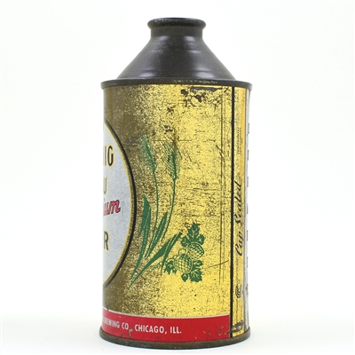 Koenig Brau Beer Cone Top GREEN HOPS IRTP ON BACK UNLISTED