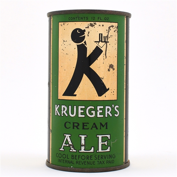 Kruegers Ale LONG OPENER Flat Top BALDY 89-24 OI 458