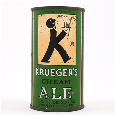 Kruegers Ale LONG OPENER Flat Top BALDY 89-24 OI 458