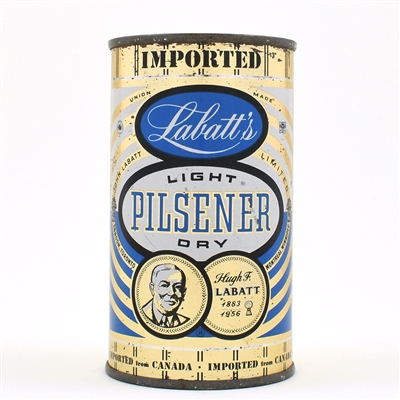 Labatts Pilsener Beer Canadian Flat Top IMPORTED