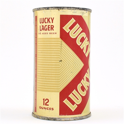 Lucky Lager Beer Flat Top SAN FRANCISCO 93-18 EXCELLENT