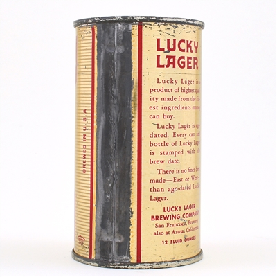 Lucky Lager Beer Flat Top SAN FRANCISCO CROWN 93-17