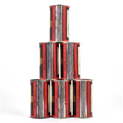 Miller Beer 1950s Cardboard 6-Pack Holder and 6 Flat Tops 99-36