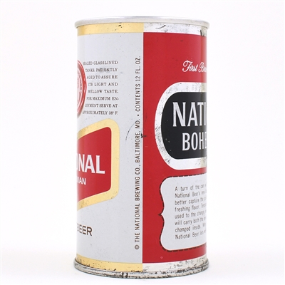 National Bohemian Beer Zip Top TRANSITION LABEL 96-31