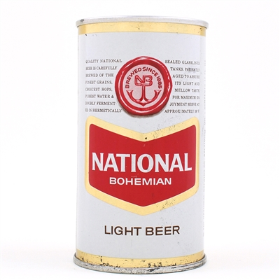 National Bohemian Beer Zip Top TRANSITION LABEL 96-31