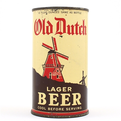 Old Dutch Lager Beer Instructional Flat Top 105-33 OI 596 CLEAN RARE