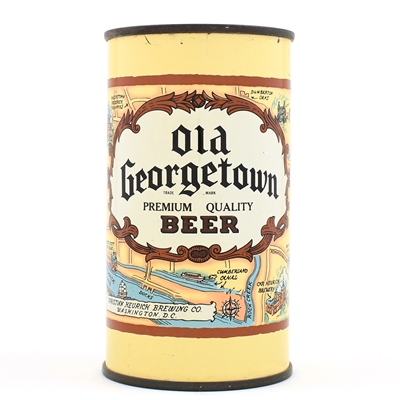 Old Georgetown Beer Flat Top CROWN DARK BROWN 106-17 CLEAN