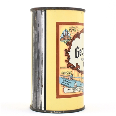 Old Georgetown Beer Flat Top CROWN DARK BROWN 106-17 CLEAN