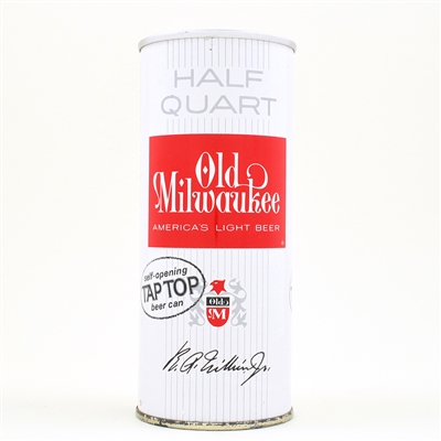 Old Milwaukee Beer 16 Ounce Zip Top MILWAUKEE 159-9 TOUGH MINTY