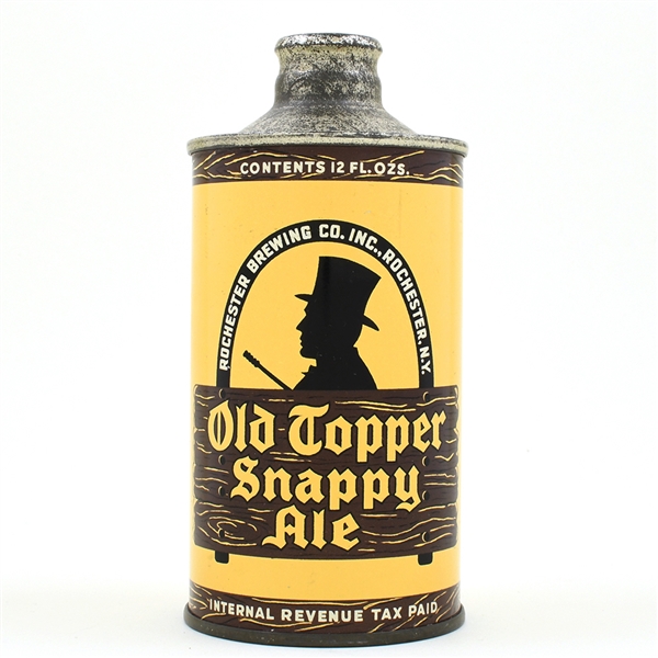 Old Topper Snappy Ale Cone Top 178-6 NEAR MINT