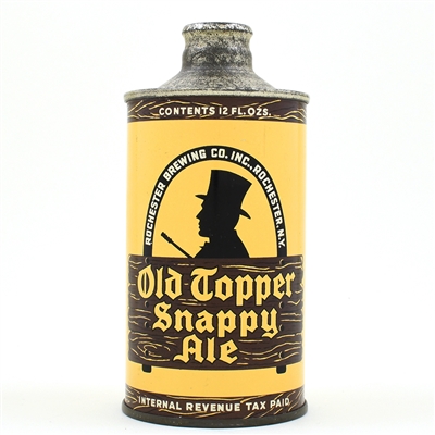 Old Topper Snappy Ale Cone Top 178-6 NEAR MINT
