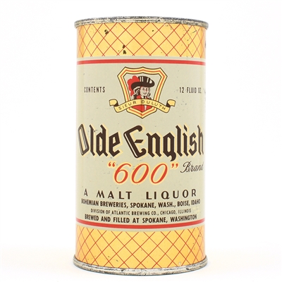 Olde English 600 Malt Liquor Flat Top BOHEMIAN 108-40 EXCELLENT