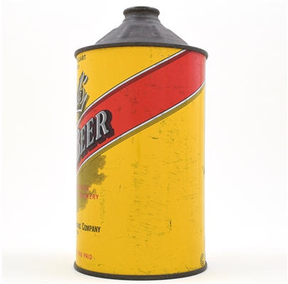 Ortliebs Beer Quart Cone Top 216-12 SCARCE FULL BREWERY FRONT