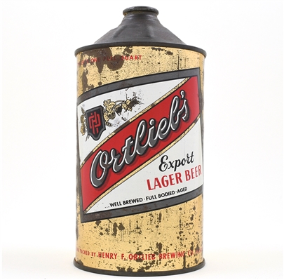 Ortliebs EXPORT Lager Beer Quart Cone Top 216-14