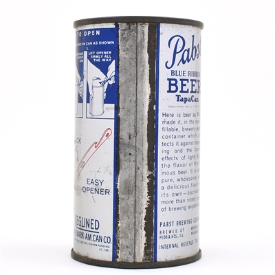 Pabst Blue Ribbon Export Instructional Flat Top RED OPENER PABST 110-4 OI 657