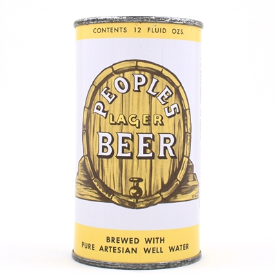 Peoples Beer Flat Top 113-7 NEAR MINT