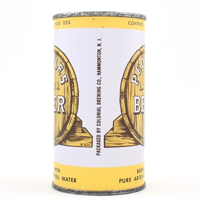 Peoples Beer Flat Top 113-7 NEAR MINT