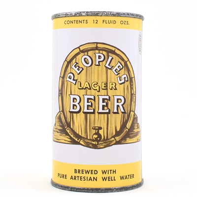 Peoples Beer Flat Top 113-7 NEAR MINT