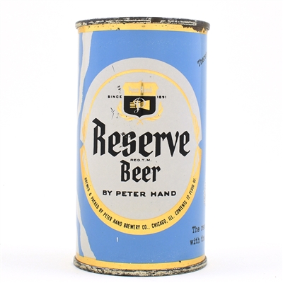 Reserve Beer Peter Hand Set Flat Top 113-27