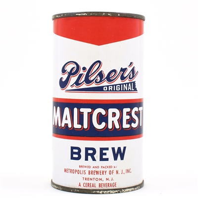 Pilsers Maltcrest Brew Flat Top 116-3 EXCELLENT