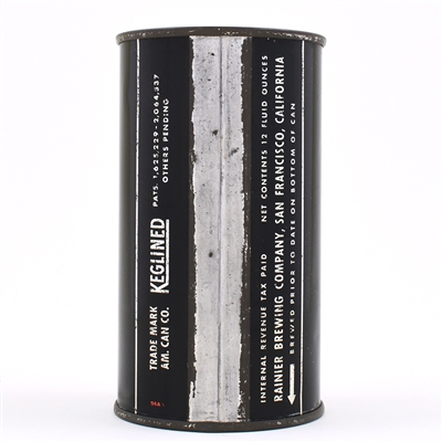 Rainier Club Beer Bank Lid Flat Top 117-30