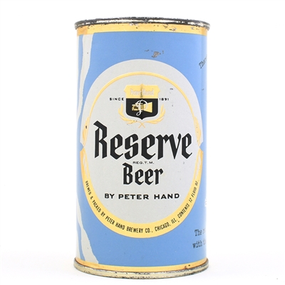 Reserve Peter Hand Beer Set Flat Top 113-26 EXCELLENT