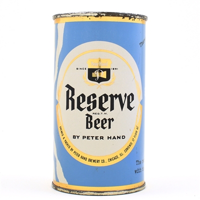 Reserve Peter Hand Beer Set Flat Top 113-28 EXCEPTIONAL