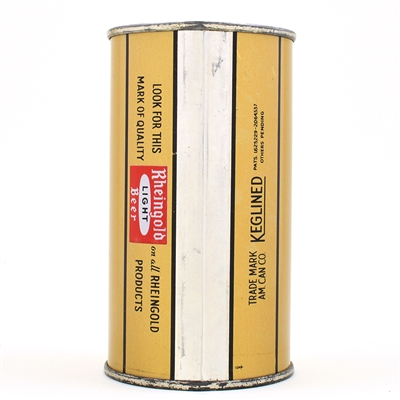 Rheingold Beer Flat Top SCARCE BK PAL L123-36 MINTY
