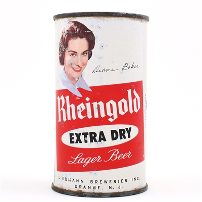 Rheingold Beer Set Flat Top DIANE BAKER ORANGE 123-9