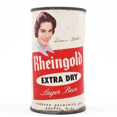 Rheingold Beer Set Flat Top DIANE BAKER ORANGE 123-9