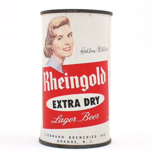 Rheingold Beer Set Flat Top KATHLEEN WALLACE ORANGE 123-14