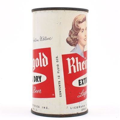 Rheingold Beer Set Flat Top KATHLEEN WALLACE ORANGE 123-14