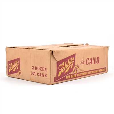 Schlitz Beer Case Carton of 24 Flat Top Drinking Cups 1954 MILWAUKEE L129-29
