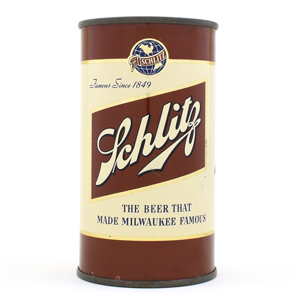 Schlitz Beer Flat Top 1949 MILWAUKEE NON-IRTP UNLISTED