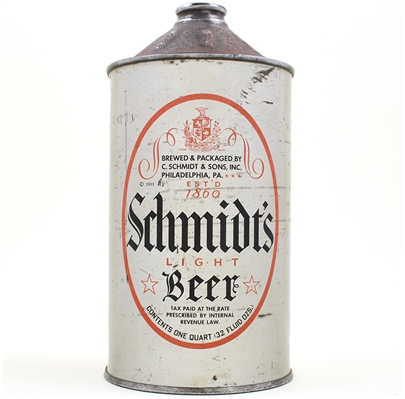 Schmidts Beer Quart Cone Top 219-4
