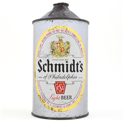 Schmidts Beer Quart Cone Top 219-5