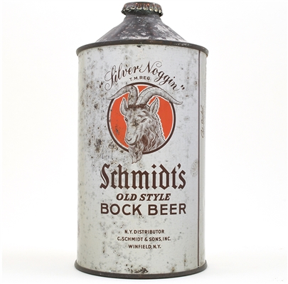 Schmidts Bock Beer Quart Cone Top 219-9 RARE