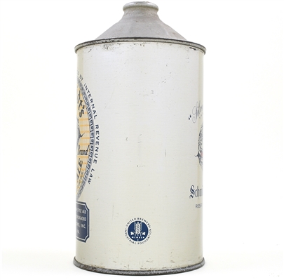Schmidts Cream Ale Quart Cone Top 4 LINES TEXT 219-1 TIGER CLEAN