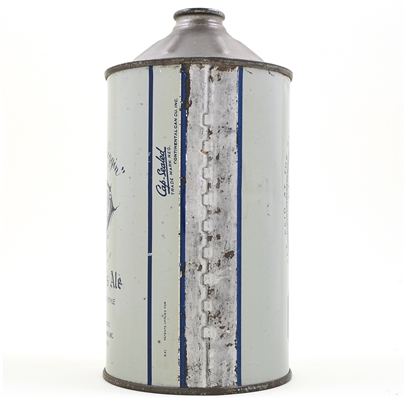 Schmidts Cream Ale Quart Cone Top GRAY 218-17 TIGER SHARP