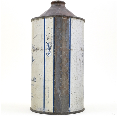 Schmidts Cream Ale Quart Cone Top SILVER 218-18 TIGER