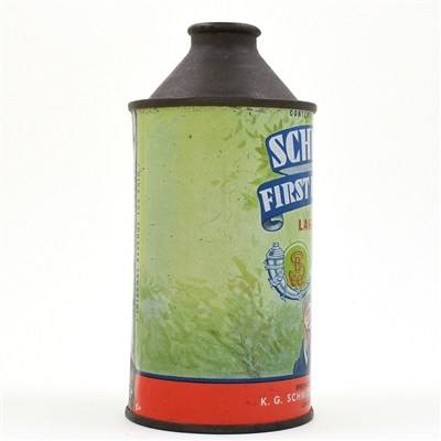 Schmidts First Premium Beer Cone Top NO DATE 184-1 SHARP