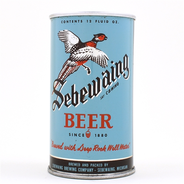 Sebewaing Beer Zip Top 123-37 OUTSTANDING