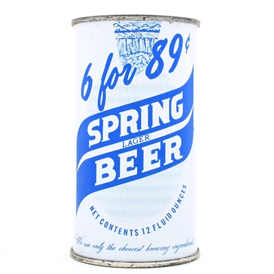 Spring Beer Misprint Pull Tab USBCII 125-18 ROLLED AS A FLAT TOP