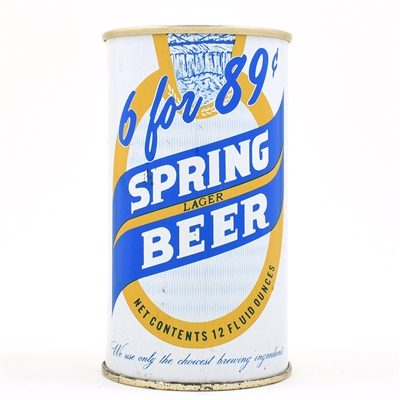 Spring Beer Pull Tab MAIER YELLOW ENAMEL 125-18 NEAR MINT