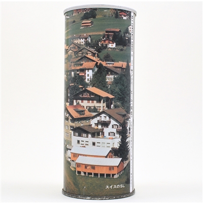 Suntory Beer 16 Ounce Japanese Pull Tab TRAINS SET SWITZERLAND