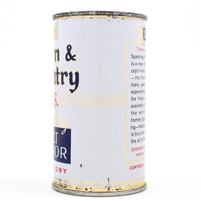 Town and Country Malt Liquor Flat Top 139-17 SHARP