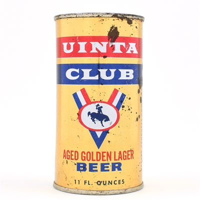 Uinta Club Beer 11 Ounce Flat Top 142-9